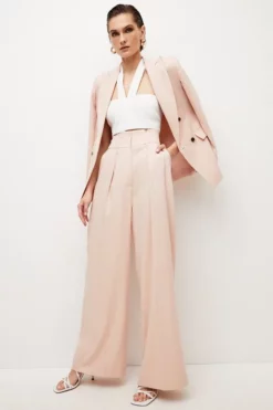 Cheap ๐งจ Karen Millen Relaxed Tailored High Waist Wide Leg Trousers ๐ 10 Cheap ๐งจ Karen Millen Relaxed Tailored High Waist Wide Leg Trousers ๐ -Workwear Shop bkk04711 blush xl 2