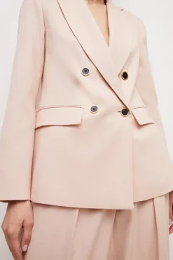 Best reviews of ❤️ Karen Millen Relaxed Tailored Double Breasted Jacket 💯 -Workwear Shop bkk04723 blush xl 2