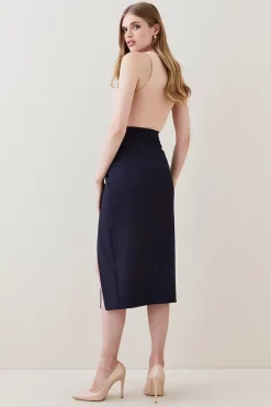 Cheapest 🥰 Karen Millen Tailored Stretch Pencil 👗 Skirt 🤩 -Workwear Shop bkk04726 black xl 2