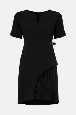 Outlet 😍 Karen Millen Tailored Military Pleat Short Sleeve Mini 👗 Dress 😀 10 Outlet 😍 Karen Millen Tailored Military Pleat Short Sleeve Mini 👗 Dress 😀 -Workwear Shop bkk04739 black xl 4