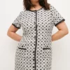 Brand new 🔔 Karen Millen Plus Size Polka Dot Boucle A Line Mini 👗 Dress 😍