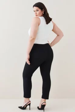 Discount 👍 Karen Millen Plus Size Essential Techno Woven Trouser 💯 -Workwear Shop bkk04925 black xl 2