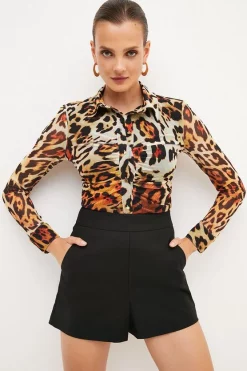 Buy 🧨 Karen Millen Essential Techno Woven Short 😉