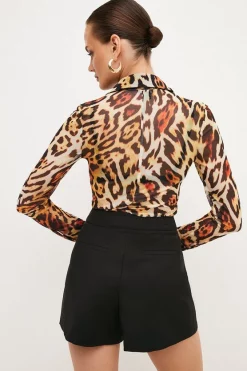 Buy 🧨 Karen Millen Essential Techno Woven Short 😉 -Workwear Shop bkk04932 black xl 2