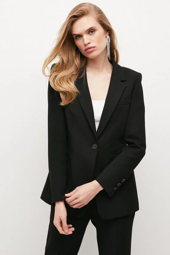 Best deal 👏 Karen Millen Compact Stretch Single Breasted Jacket 🔥 1 Best deal 👏 Karen Millen Compact Stretch Single Breasted Jacket 🔥