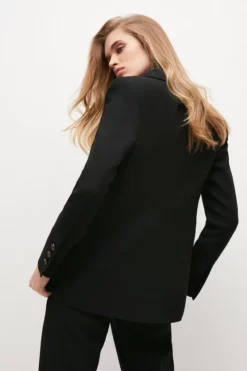 Best deal 👏 Karen Millen Compact Stretch Single Breasted Jacket 🔥 11 Best deal 👏 Karen Millen Compact Stretch Single Breasted Jacket 🔥 -Workwear Shop bkk05067 black xl 2