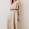 Best reviews of ⭐ Karen Millen Check Belted High Low Midi 👗 Dress 🎁