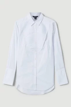 Top 10 🤩 Karen Millen Lydia Millen Cotton Poplin Bib Woven 👕 Shirt 🎉 -Workwear Shop bkk05501 white xl 4