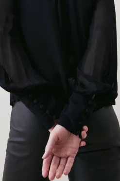 Best deal ๐ Karen Millen Ladder Trim Lace Woven Blouse ๐ฅฐ 10 Best deal ๐ Karen Millen Ladder Trim Lace Woven Blouse ๐ฅฐ -Workwear Shop bkk05766 black xl 4