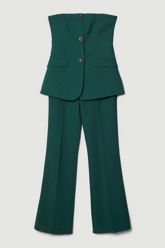 Flash Sale ⭐ Karen Millen Compact Stretch Button Bodice Jumpsuit ⌛ 4 Flash Sale ⭐ Karen Millen Compact Stretch Button Bodice Jumpsuit ⌛ - Image 4