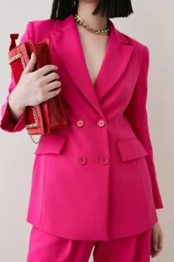 Hot Sale 🌟 Karen Millen Compact Stretch Double Breasted Blazer ✨