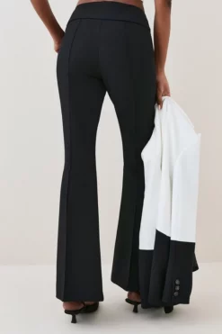 Best deal 👍 Karen Millen Compact Crepe Kickflare Trouser 😉 -Workwear Shop bkk06987 black xl 2