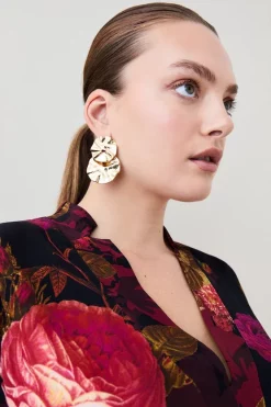 Best deal ⌛ Karen Millen Plus Size Photographic Floral Woven Blouse 🌟 -Workwear Shop bkk07013 floral xl 4