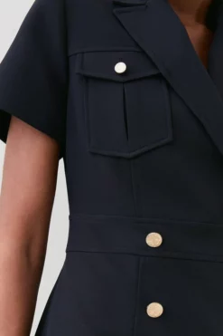 Top 10 ⌛ Karen Millen Tailored Double Breasted Tux Midi 👗 Dress 👏 -Workwear Shop bkk07082 black xl 4