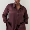Top 10 🥰 Karen Millen Plus Size Viscose Satin Woven Boyfriend 👕 Shirt 😍