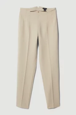 Flash Sale 🎉 Karen Millen Compact Essential Slim Leg Trouser 🔔 -Workwear Shop bkk07325 beige xl 3