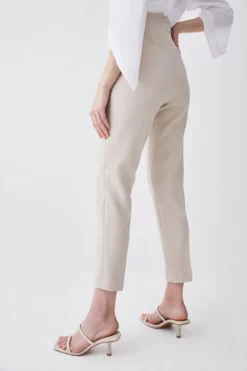 Flash Sale 🎉 Karen Millen Compact Essential Slim Leg Trouser 🔔 -Workwear Shop bkk07325 beige xl 4