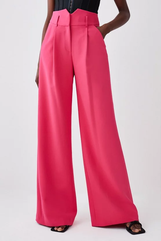 Best Sale 😀 Karen Millen Tall High Waist Wide Leg Tailored Trouser 🌟 2 Best Sale 😀 Karen Millen Tall High Waist Wide Leg Tailored Trouser 🌟 - Image 2