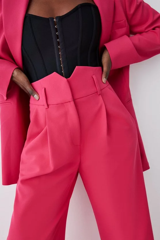 Best Sale 😀 Karen Millen Tall High Waist Wide Leg Tailored Trouser 🌟 3 Best Sale 😀 Karen Millen Tall High Waist Wide Leg Tailored Trouser 🌟 - Image 3