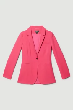 Best deal 🎉 Karen Millen Tall Single Breasted Tailored Jacket 🎉 -Workwear Shop bkk07548 pink xl 3