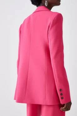 Best deal 🎉 Karen Millen Tall Single Breasted Tailored Jacket 🎉 -Workwear Shop bkk07548 pink xl 5