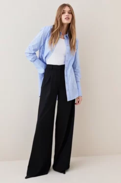 Discount ๐ Karen Millen Cotton Stripe Oversized Woven ๐ Shirt ๐ 10 Discount ๐ Karen Millen Cotton Stripe Oversized Woven ๐ Shirt ๐ -Workwear Shop bkk07582 blue xl 2