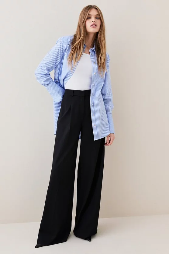 Discount ๐ Karen Millen Cotton Stripe Oversized Woven ๐ Shirt ๐ 3 Discount ๐ Karen Millen Cotton Stripe Oversized Woven ๐ Shirt ๐ - Image 3