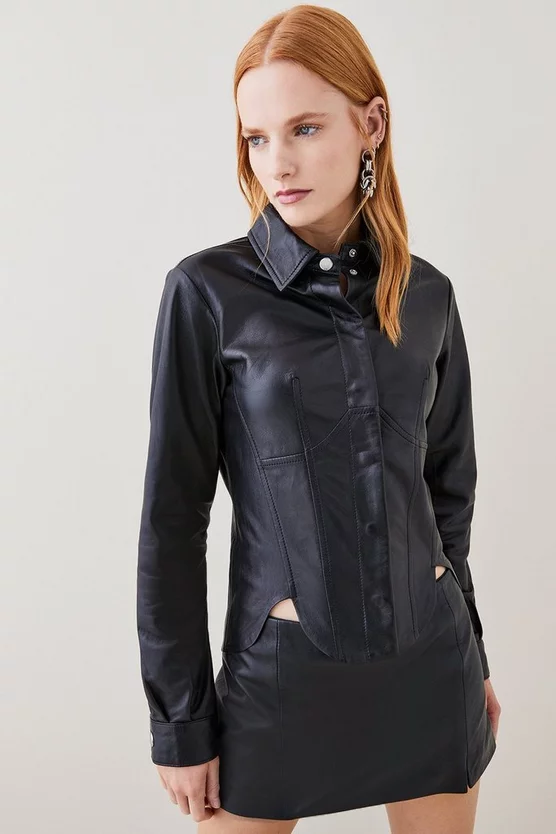 Brand new ๐ฅ Karen Millen Leather Corset ๐ Shirt โค๏ธ 2 Brand new ๐ฅ Karen Millen Leather Corset ๐ Shirt โค๏ธ - Image 2