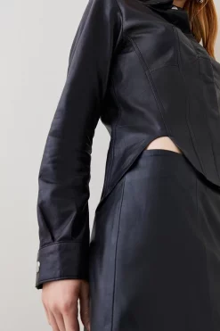 Brand new ๐ฅ Karen Millen Leather Corset ๐ Shirt โค๏ธ 10 Brand new ๐ฅ Karen Millen Leather Corset ๐ Shirt โค๏ธ -Workwear Shop bkk07631 black xl 2