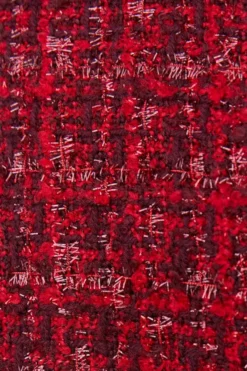 Best deal ✔️ Karen Millen Tweed Gold Button Cropped Frayed Edge Jacket 😍 -Workwear Shop bkk07927 red xl 6