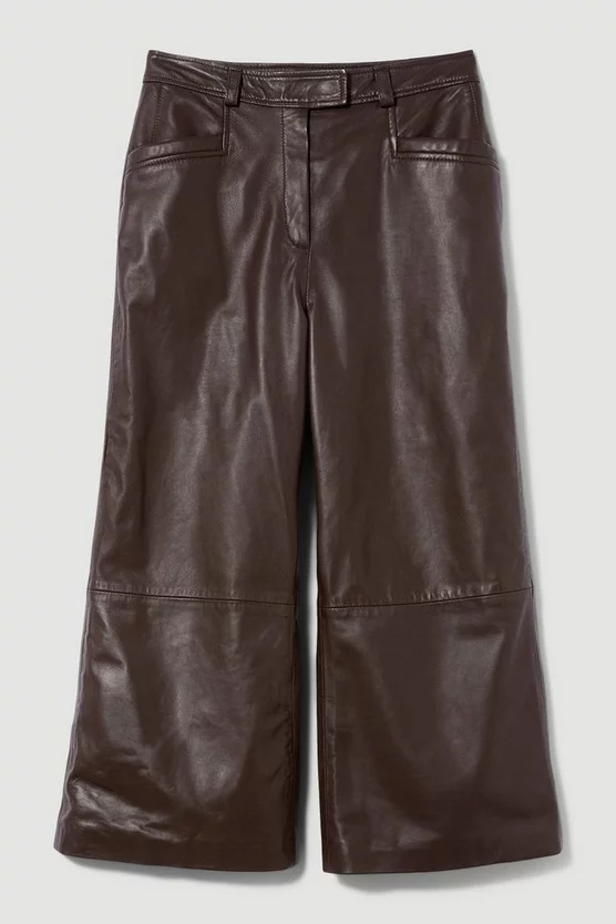 Brand new 😀 Karen Millen Leather Wide Leg Culotte 😀 4 Brand new 😀 Karen Millen Leather Wide Leg Culotte 😀 - Image 4