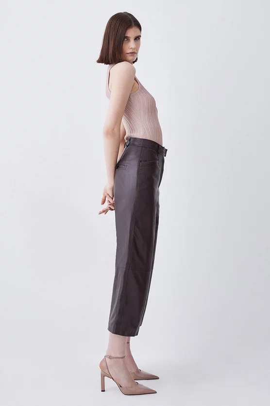 Brand new 😀 Karen Millen Leather Wide Leg Culotte 😀 5 Brand new 😀 Karen Millen Leather Wide Leg Culotte 😀 - Image 5