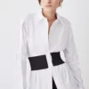 Outlet 🤩 Karen Millen Cinched Waist Tailored 👚 Shirt 🎁