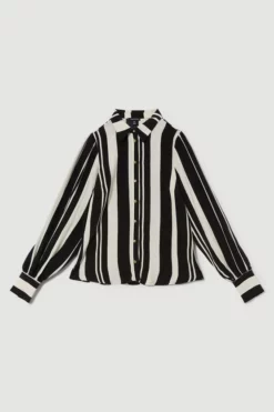 Best reviews of 🛒 Karen Millen Mixed Stripe Woven 👚 Shirt 👍 9 Best reviews of 🛒 Karen Millen Mixed Stripe Woven 👚 Shirt 👍 -Workwear Shop bkk09103 mono xl 3