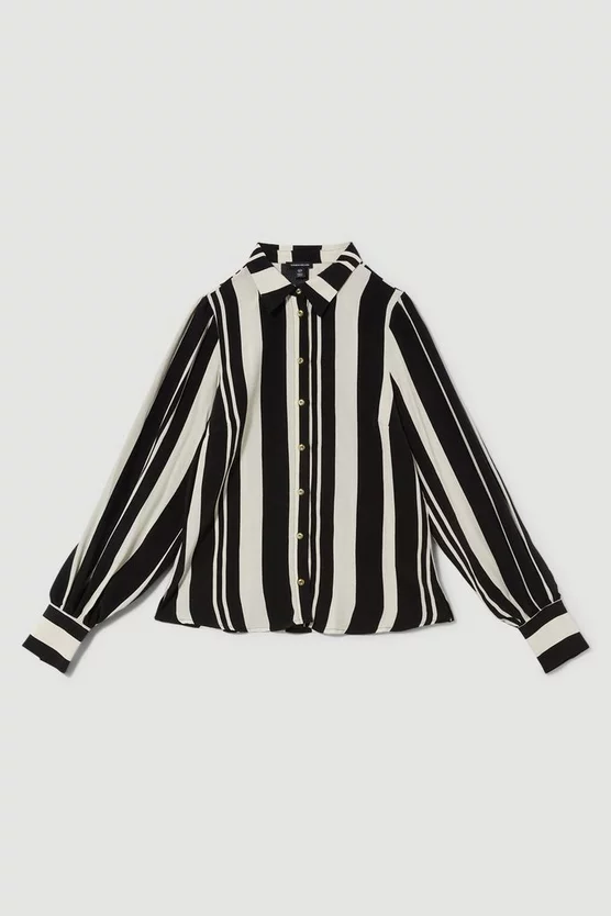 Best reviews of 🛒 Karen Millen Mixed Stripe Woven 👚 Shirt 👍 4 Best reviews of 🛒 Karen Millen Mixed Stripe Woven 👚 Shirt 👍 - Image 4