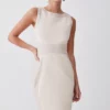 Buy 😉 Karen Millen Petite Ponte And Faux Leather Pencil Midi 👗 Dress ✔️