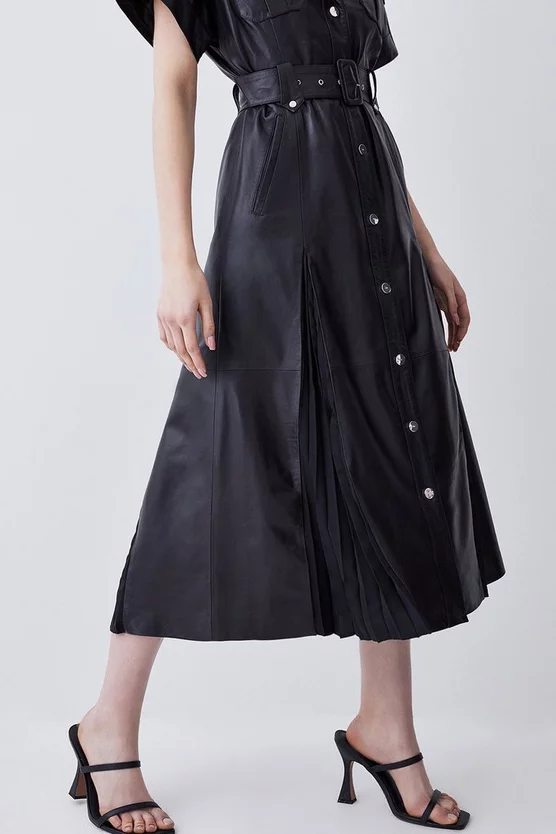 Best deal ๐ Karen Millen Leather Belted Button Detail ๐ Shirt Midi ๐ Dress ๐ 6 Best deal ๐ Karen Millen Leather Belted Button Detail ๐ Shirt Midi ๐ Dress ๐ - Image 6