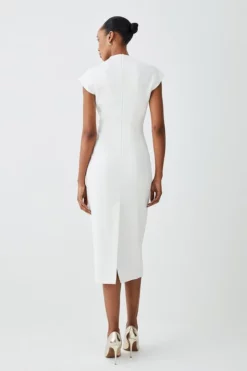 Cheapest ๐งจ Karen Millen Structured Crepe Contour Seamed Midaxi ๐ Dress ๐งจ 10 Cheapest ๐งจ Karen Millen Structured Crepe Contour Seamed Midaxi ๐ Dress ๐งจ -Workwear Shop bkk09300 ivory xl 3