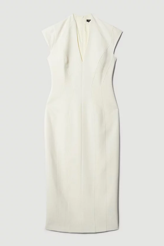 Cheapest ๐งจ Karen Millen Structured Crepe Contour Seamed Midaxi ๐ Dress ๐งจ 5 Cheapest ๐งจ Karen Millen Structured Crepe Contour Seamed Midaxi ๐ Dress ๐งจ - Image 5