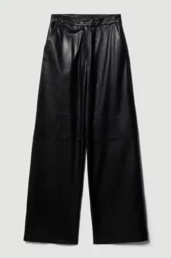 Coupon ๐คฉ Karen Millen Petite Leather Clean Wide Leg Trousers ๐ 10 Coupon ๐คฉ Karen Millen Petite Leather Clean Wide Leg Trousers ๐ -Workwear Shop bkk10216 black xl 3