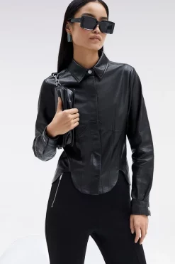 Brand new ๐ฅ Karen Millen Leather Corset ๐ Shirt โค๏ธ 15 Brand new ๐ฅ Karen Millen Leather Corset ๐ Shirt โค๏ธ -Workwear Shop womens black leather corset shirt