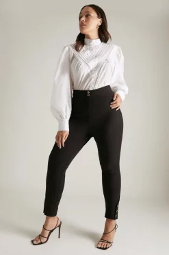 Best Pirce ✔️ Karen Millen Lydia Millen Plus Size Bi Stretch Button Jodhpur ❤️ -Workwear Shop womens black lydia millen plus size bi stretch button jodhpur