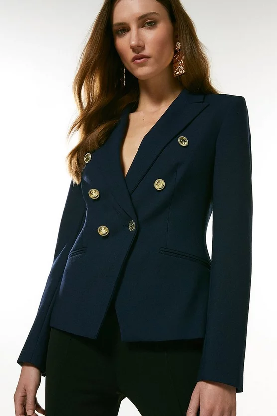 Wholesale 🧨 Karen Millen Tailored Button Military Blazer ⭐ 12 Wholesale 🧨 Karen Millen Tailored Button Military Blazer ⭐ - Image 12