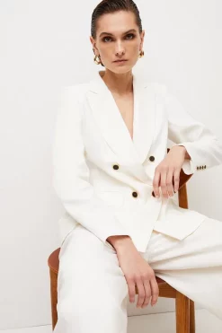 Best reviews of ❤️ Karen Millen Relaxed Tailored Double Breasted Jacket 💯 -Workwear Shop womens blush relaxed tailored double breasted jacket