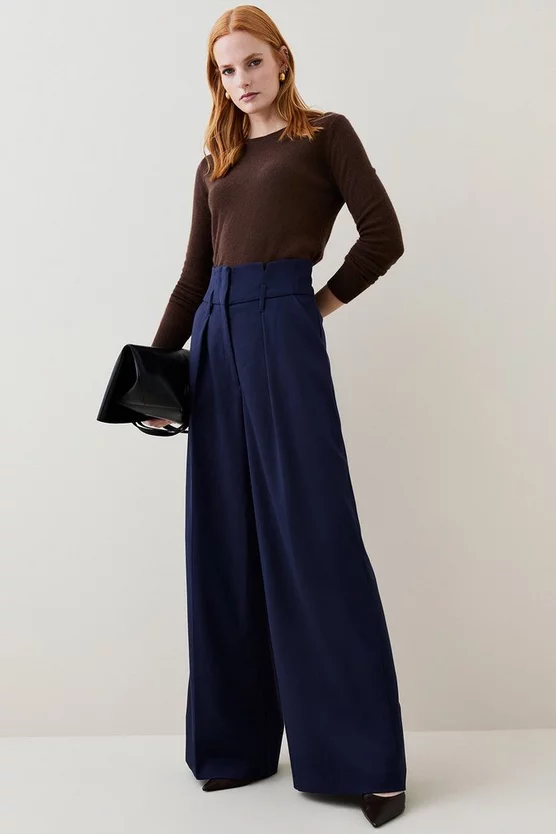 Cheap ๐งจ Karen Millen Relaxed Tailored High Waist Wide Leg Trousers ๐ 7 Cheap ๐งจ Karen Millen Relaxed Tailored High Waist Wide Leg Trousers ๐ - Image 7