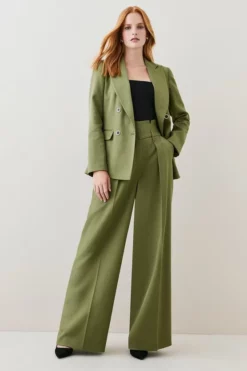 Cheap ๐งจ Karen Millen Relaxed Tailored High Waist Wide Leg Trousers ๐ 13 Cheap ๐งจ Karen Millen Relaxed Tailored High Waist Wide Leg Trousers ๐ -Workwear Shop womens blush relaxed tailored high waist wide leg trousers