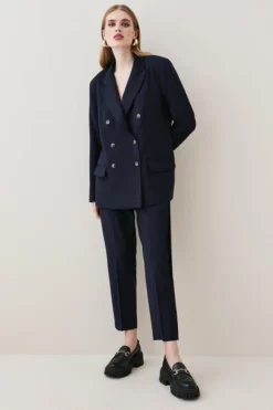 Best reviews of 💯 Karen Millen Wool Blend Mid Rise Slim Leg Trouser 🛒 -Workwear Shop womens camel wool blend mid rise slim leg trouser 1