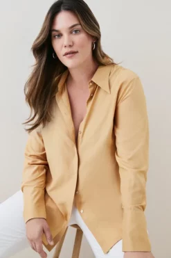 Best Pirce 🎁 Karen Millen Plus Size Silk Viscose Satin Woven 👚 Shirt 🌟 -Workwear Shop womens green plus size silk viscose satin woven shirt