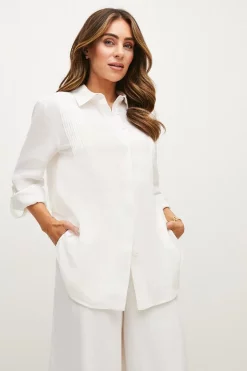 Deals ๐ Karen Millen Lydia Millen Linen Longline ๐ Shirt โจ 13 Deals ๐ Karen Millen Lydia Millen Linen Longline ๐ Shirt โจ -Workwear Shop womens ivory lydia millen linen longline shirt