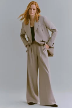 New 👏 Karen Millen Wool Blend Asymetric Wrap Tailored Jacket 🤩 -Workwear Shop womens lilac wool blend asymetric wrap tailored jacket